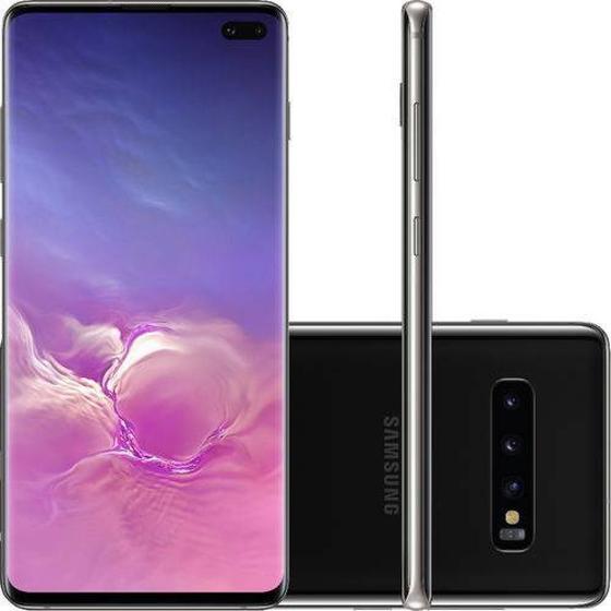 Imagem de Smartphone Samsung Galaxy S10+ 128GB 8GB RAM Android 9 Tela 6.4 Octa-Core Câmera Tripla 12MP+12MP+16MP