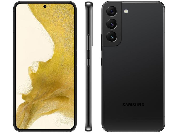 Imagem de Smartphone Samsung Galaxy S22 128GB Preto 5G 8GB - RAM Tela 6,1” Câm. Tripla + Selfie 10MP Snapdrago
