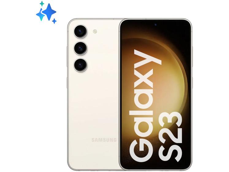 Celular Smartphone Samsung Galaxy S23 5g S911b 256gb Creme - Dual Chip