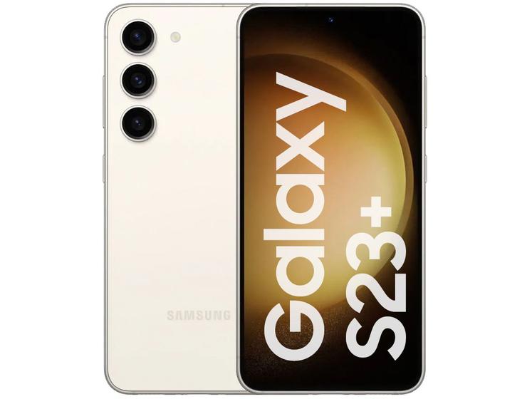 Smartphone Samsung Galaxy S23+ 256GB Creme 5G 8GB RAM 6,6” Câm. Tripla + Selfie 12MP Menor preço em Smartphone Samsung Galaxy S23+ 256GB Creme 5G 8GB RAM 6,6” Câm. Tripla + Selfie 12MP
