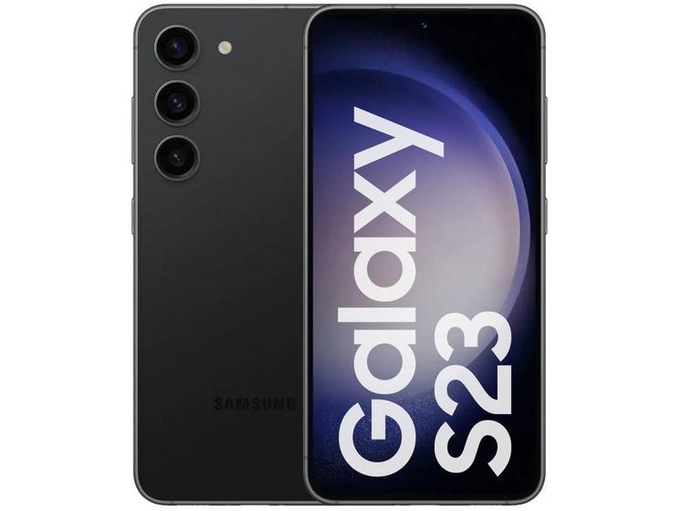 Smartphone Samsung Galaxy S23 256GB Preto 5G 8GB RAM 6,1” Câm Tripla + Selfie 12M Imagem de Smartphone Samsung Galaxy S23 256GB Preto 5G 8GB RAM 6,1” Câm Tripla + Selfie 12M