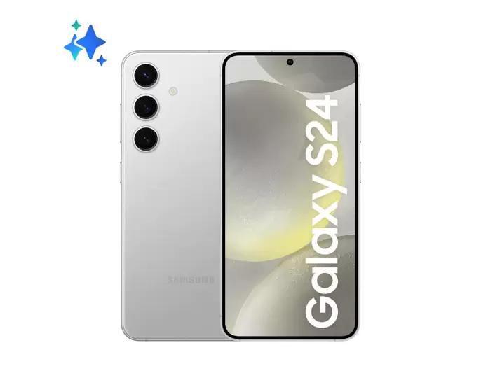 Imagem de Smartphone Samsung Galaxy S24 256GB 5G - Cinza, Galaxy AI, Câmera Tripla 50MP + Selfie 12MP, RAM 8GB, Tela 6.2"