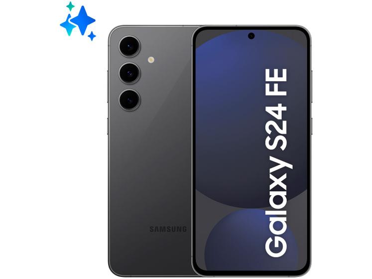 Smartphone Samsung Galaxy S24 FE Enterprise Edition 256GB 5G 8GB RAM Grafite 6,7" Câm. Tripla + Selfie 10MP Imagem de Smartphone Samsung Galaxy S24 FE Enterprise Edition 256GB 5G 8GB RAM Grafite 6,7" Câm. Tripla + Selfie 10MP