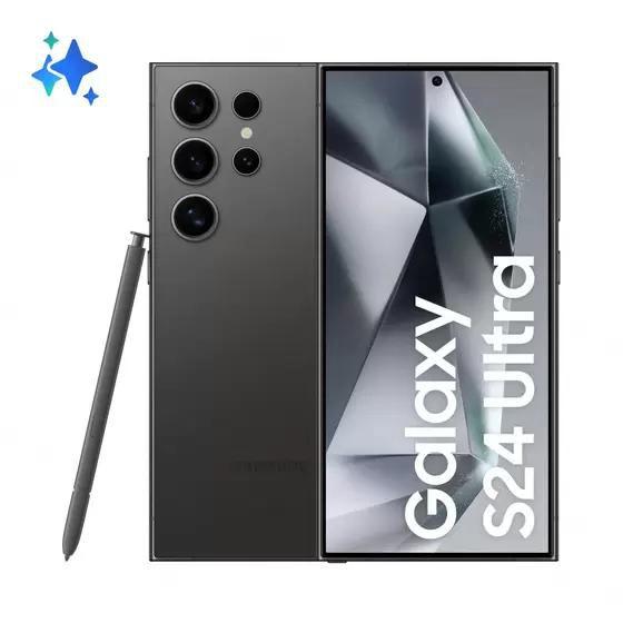 Imagem de Smartphone Samsung Galaxy S24 Ultra 1TB 5G - Titânio Preto, com Caneta S Pen, Galaxy AI, Câmera Quadrupla 200MP + Selfie 12MP, RAM 12GB, Tela 6.8"