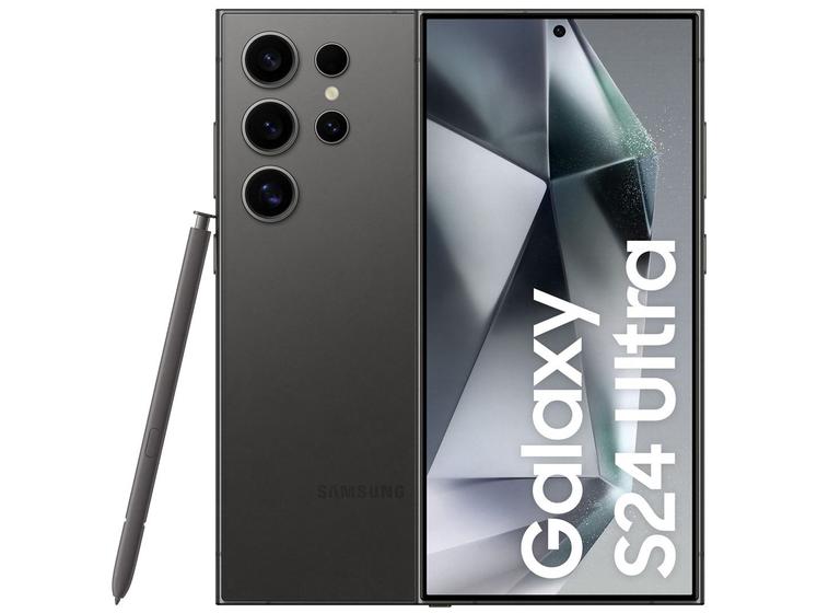 Smartphone Samsung Galaxy S24 Ultra 6,8" Galaxy AI 512GB Titânio Preto 5G 12GB RAM Câm. Quádrupla 200MP + Selfie 12MP Bateria 5000mAh Dual Chip Menor preço em Smartphone Samsung Galaxy S24 Ultra 6,8" Galaxy AI 512GB Titânio Preto 5G 12GB RAM Câm. Quádrupla 200MP + Selfie 12MP Bateria 5000mAh Dual Chip