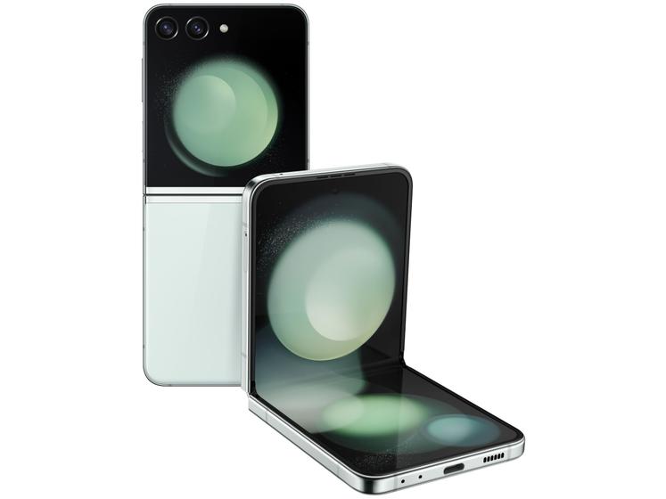 Imagem de Smartphone Samsung Z Flip 5 512GB Verde Claro 5G Snapdragon 8GB RAM 6,7" Câm. Dupla + Selfie 10MP Dual Chip