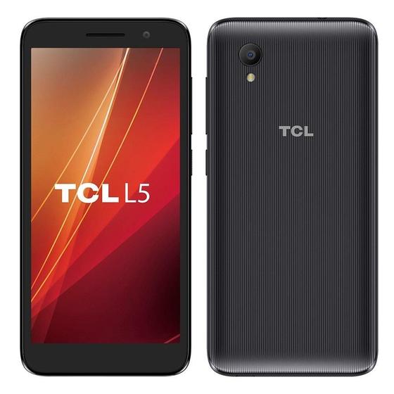 Imagem de Smartphone TCL L5, Preto, Tela de 5", 4G+Wi-Fi, Android 8, Câm. Tras. de 8MP, Frontal de 5MP, 16GB