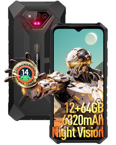 Imagem de Smartphone Ulefone Armor X13 Android 14 12 GB+64 GB 6320 mAh IP68