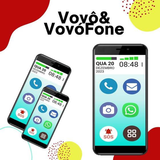 Imagem de Smartphone vovô&vovófone 64gb tela grande 6.5 botão sos zap - SAMSUNG