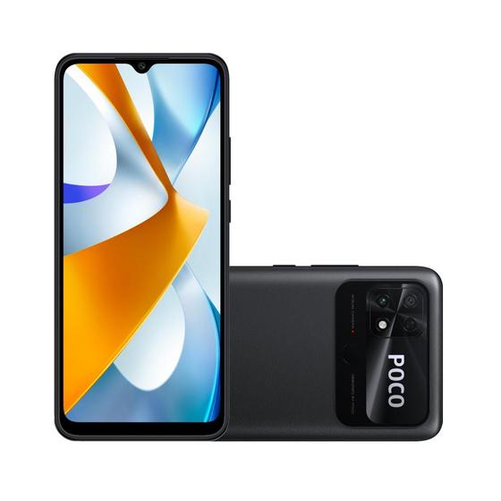 Menor preço em Smartphone Xiaomi Poco C40 - Tela 6.71'' / 64GB / 4GB RAM - Preto 