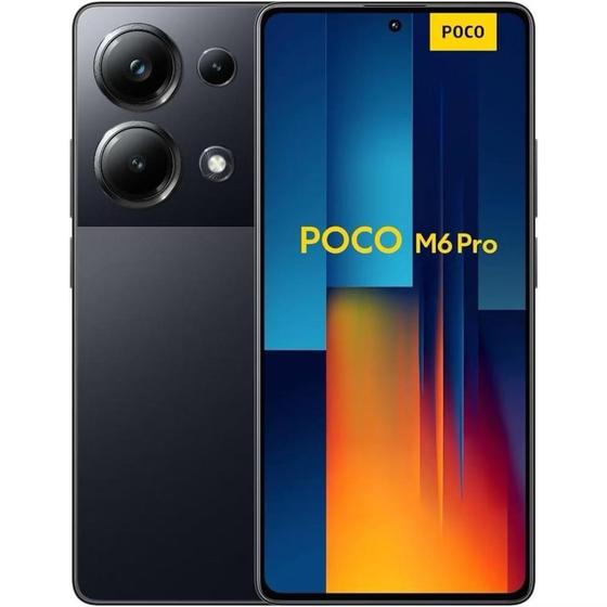 Smartphone Xiaomi Poco M6 Pro 256GB / 8GB Ram (Versao Global) (MIDNIGHT BLACK) PRETO Menor preço em Smartphone Xiaomi Poco M6 Pro 256GB / 8GB Ram (Versao Global) (MIDNIGHT BLACK) PRETO
