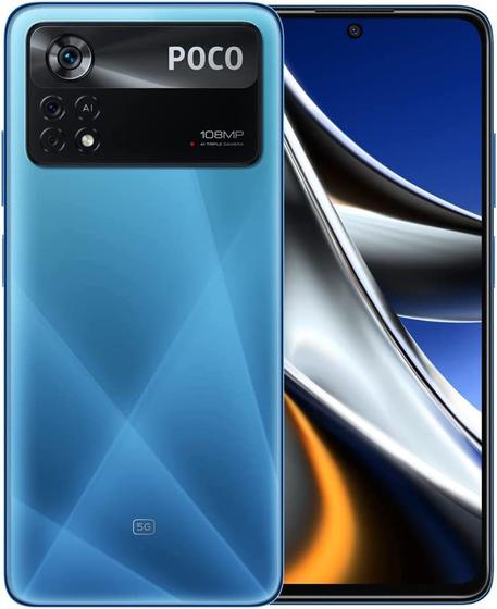 Smartphone Xiaomi poco X4 Pro 128GB Azul 5G Tela 6,67'' 8GB ram Câmera Tripla + Selfie 16MP Menor preço em Smartphone Xiaomi poco X4 Pro 128GB Azul 5G Tela 6,67'' 8GB ram Câmera Tripla + Selfie 16MP