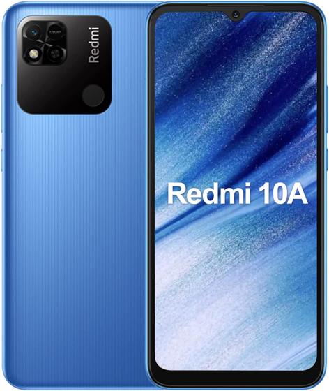 Smartphone Xiaomi Redmi 10A Tela de 6,53" 4GB+128GB, Azul Menor preço em Smartphone Xiaomi Redmi 10A Tela de 6,53" 4GB+128GB, Azul