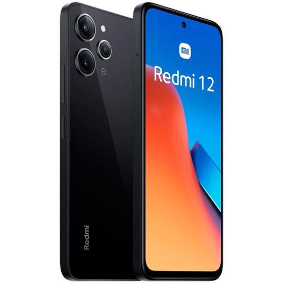 Smartphone Xiaomi Redmi 12 4G 128GB - 4GB Ram (Versao Global) (Midnight Black) Preto Menor preço em Smartphone Xiaomi Redmi 12 4G 128GB - 4GB Ram (Versao Global) (Midnight Black) Preto