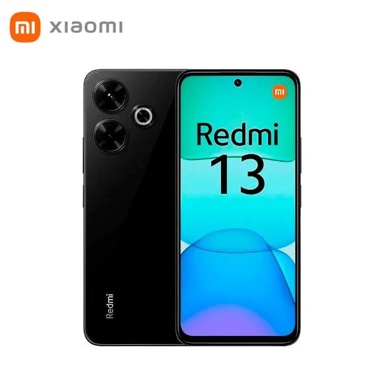 Smartphone Xiaomi Redmi 13 256GB 8GB RAM Dual SIM Tela 6.79 Preto Imagem de Smartphone Xiaomi Redmi 13 256GB 8GB RAM Dual SIM Tela 6.79 Preto
