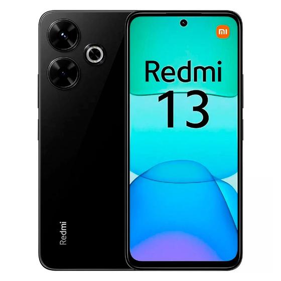 Imagem de Smartphone Xiaomi Redmi 13 Global 128GB 6GB RAM Dual SIM Tela 6.79" - Preto