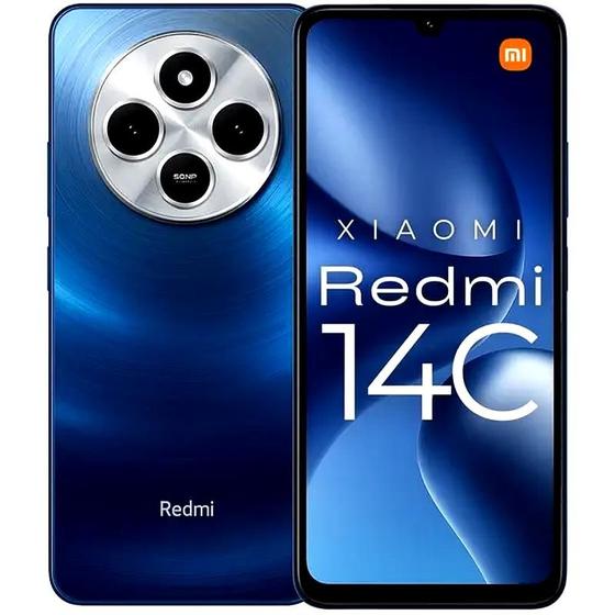 Imagem de Smartphone Xiaomi Redmi 14C 256GB 4GB RAM 4GB RAM Virtual  Tela Imersiva 6.5 HD  Bateria Duradoura 5000mAh  Câmera Dupla 13MP 2MP  Cor Az