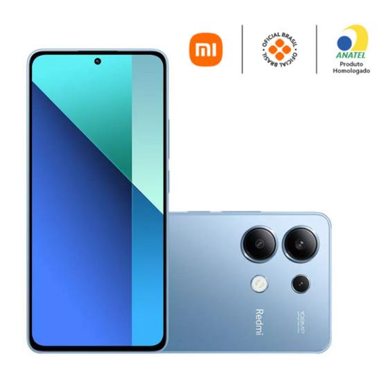 Imagem de Smartphone Xiaomi Redmi Note 13 8G RAM 256GB Azul Camera IA 108 MP AMOLED