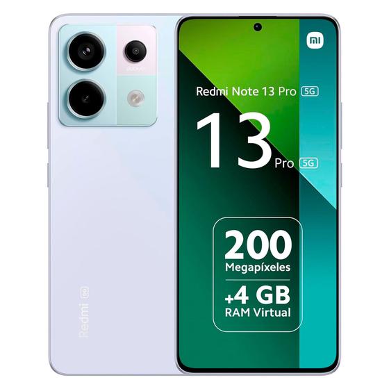 Xiaomi Redmi Note 13 Pro 5g 256gb Roxo - Dual Chip Xiaomi Redmi Note 13 Pro 5g 256gb Roxo - Dual Chip