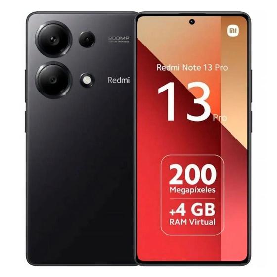 Imagem de Smartphone Xiaomi Redmi Note 13 Pro Dual Sim 8gb 256gb 4G Preto - Xaiomi