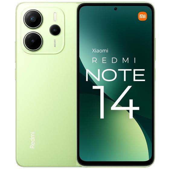 Imagem de Smartphone Xiaomi Redmi Note 14 Lançamento 256GB / 128GB Câmera 108MP / 20MP até 12GB Ramboost AMOLED 120Hz FHD plus celular Design Premium