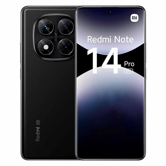 Smartphone Xiaomi Redmi Note 14 Pro 5G 256GB 8GB RAM Dual SIM Tela 6.67" - Preto Menor preço em Smartphone Xiaomi Redmi Note 14 Pro 5G 256GB 8GB RAM Dual SIM Tela 6.67" - Preto
