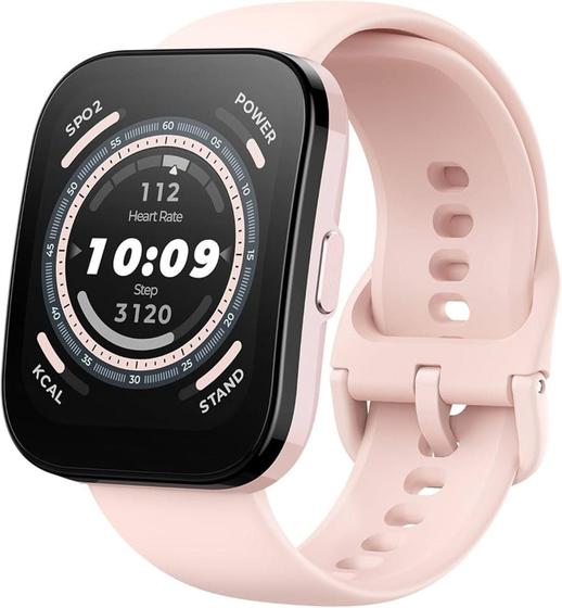 Imagem de Smartwatch Amaz fit Bip 5 46mm Pastel Pink (Rosa)