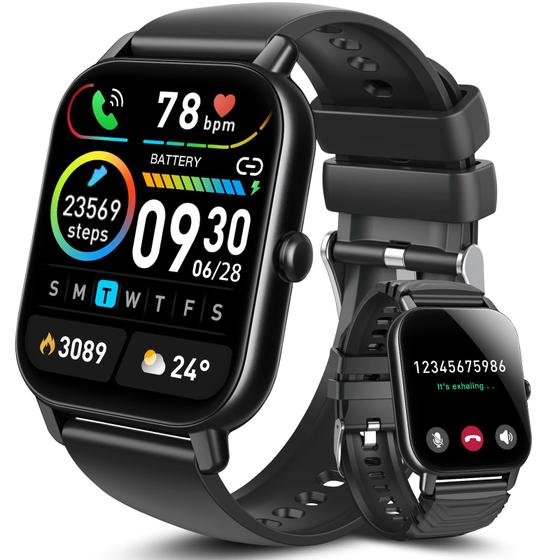 Imagem de Smartwatch Aptkdoe com tela sensível ao toque de 1,85 , IP68 à prova d'água