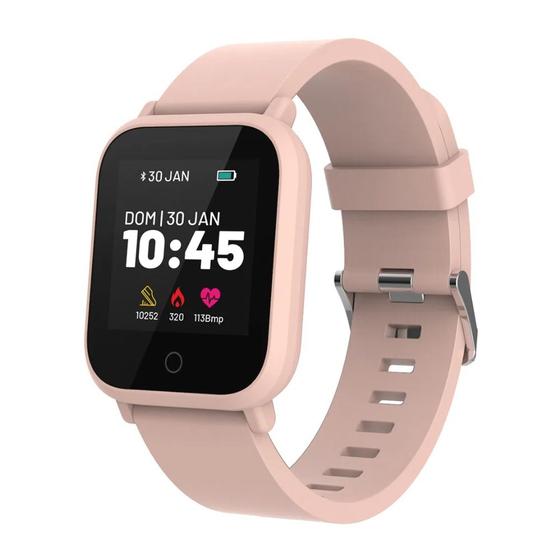 Imagem de Smartwatch Atrio L1 ES437 Tela 1,30" Touch Bluetooth IP68 Prova Dágua - Rosa