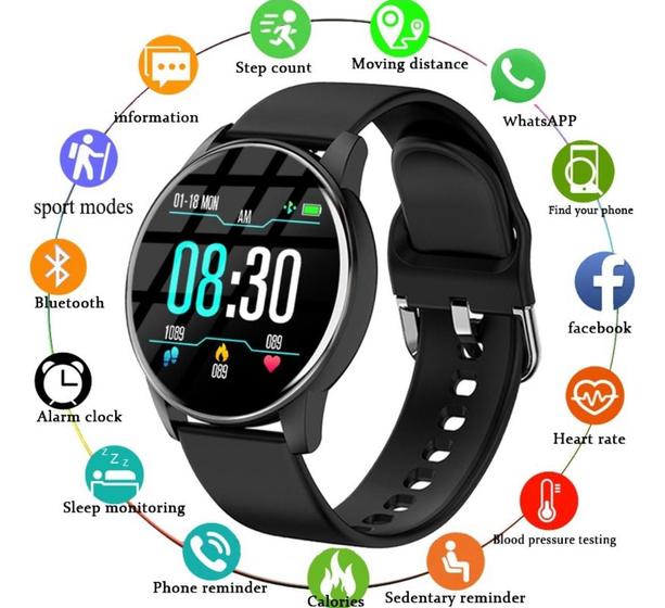 Imagem de Smartwatch Blulory BW11 Relógio Inteligente Monitor de Freqência Cardíaca IP68 5atm