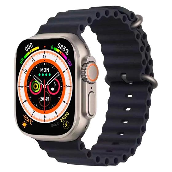 Imagem de Smartwatch Blulory Glifo Ultra Max com BT - Preto