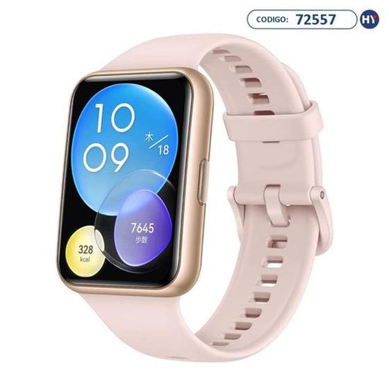 Imagem de Smartwatch Huawei Fit 2 Sakura Pink - Monitor Cardíaco. Esportivo. Resistente à Água. Bluetooth. Bateria Longa Duração