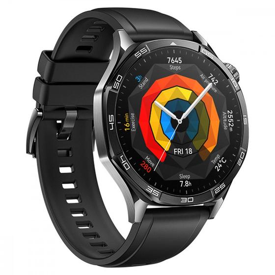 Smartwatch Huawei GT 5 46mm 1,43 GPS NFC Android/iOS Preto Menor preço em Smartwatch Huawei GT 5 46mm 1,43 GPS NFC Android/iOS Preto