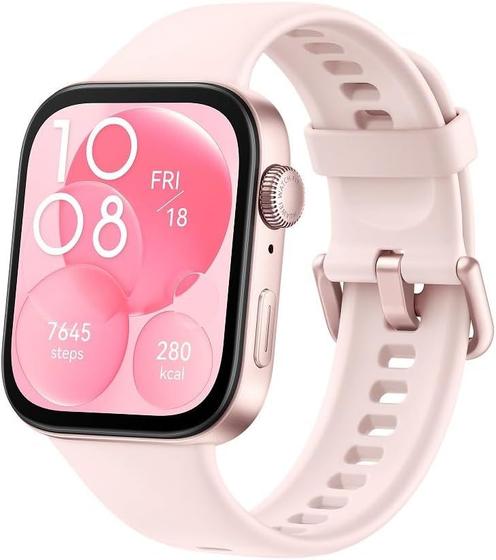 Imagem de SmartWatch Huawei Watch Fit 3, GPS Integrado, Tela Amoled de 1.82, compatível com iOS e Android