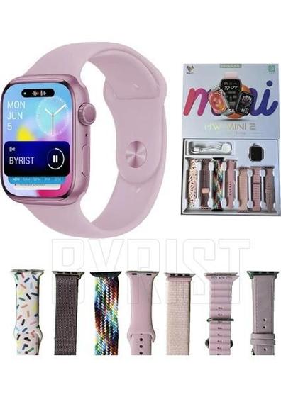 Imagem de Smartwatch Hw Mini 2 41mm 7 Pulseiras Serie 9 Chat GPT