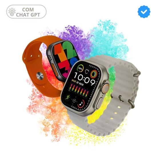 Imagem de Smartwatch Hw Ultra Mini 2 com Estilo Inigualável + 7 Pulseiras