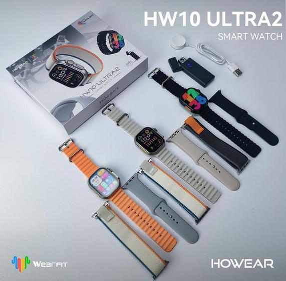 Imagem de Smartwatch Hw10 Ultra 2 Novo Amoled C Lançamento 3 Pulseiras e Isqueiro