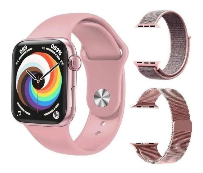 Imagem de Smartwatch Hw19 44mm Com Duas Pulseiras Para Androide E IOS