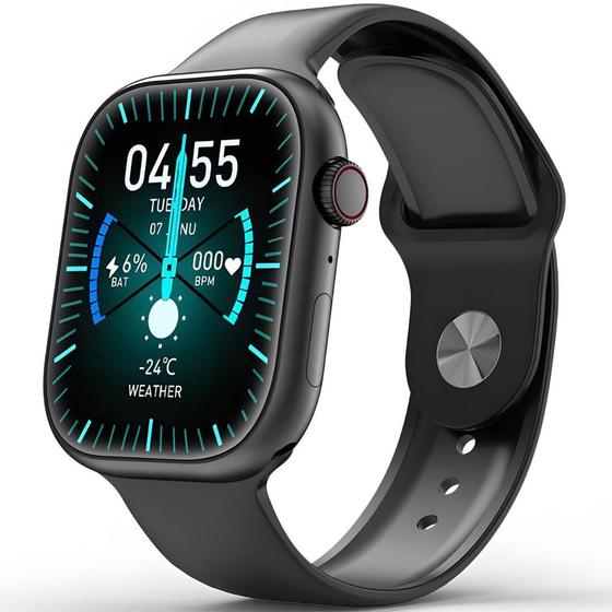 Imagem de Smartwatch inteligente GS9 PRO Série 9 Original GPS ligações ilha dinamica comando de vóz Chat GPT notificações sensores de saúde 