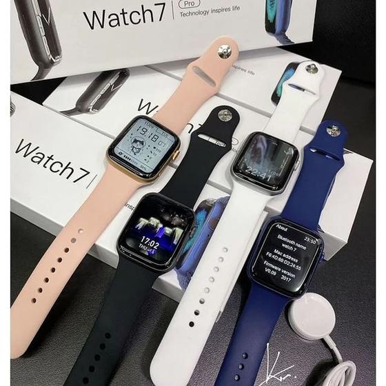 Smartwatch Iwo W27 PRo Nfc Séries 7 Original 2022 A prova d'água 45mm + 2 Pulseiras Menor preço em Smartwatch Iwo W27 PRo Nfc Séries 7 Original 2022 A prova d'água 45mm + 2 Pulseiras