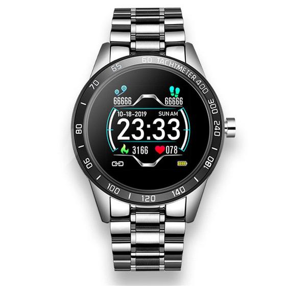 Imagem de Smartwatch LIGE com Pulseira de Aço