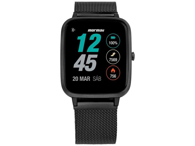 Imagem de Smartwatch Mormaii Life Full Display 35mm - Preto Bluetooth