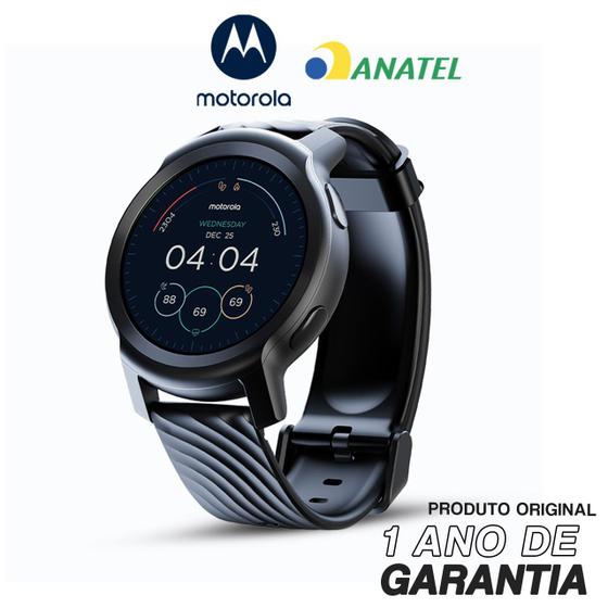 Smartwatch original moto watch 100 black mowz100pb Motorola