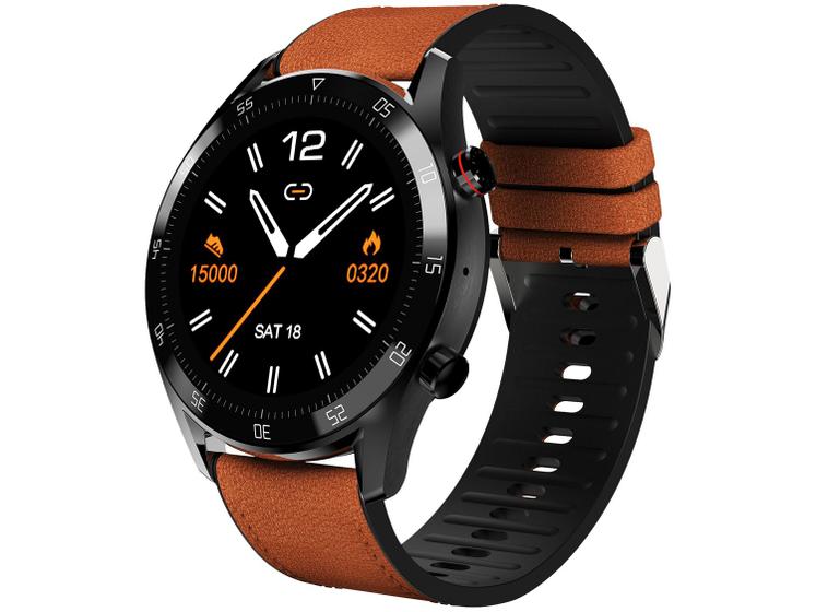 Smartwatch Philco Hit Wear PSW02PM - 45mm Marrom Bluetooth Imagem de Smartwatch Philco Hit Wear PSW02PM