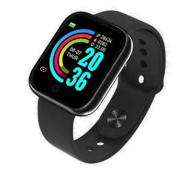 SmartWatch Relógio Inteligente D20/ Y68, Prova d Água, Esportes com película protetora Cor:Preto Menor preço em SmartWatch Relógio Inteligente D20/ Y68, Prova d Água, Esportes com película protetora Cor:Preto