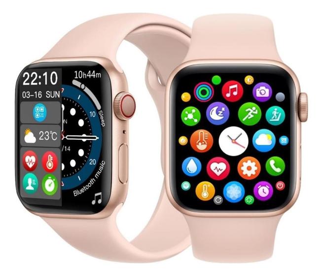 Imagem de Smartwatch Relógio Inteligente H30 Rosa Pro Para Android E IOS