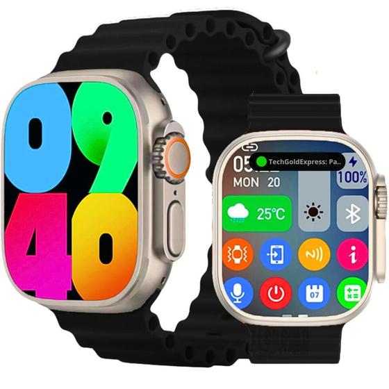 Imagem de Smartwatch Relógio Inteligente U9 Plus Ultra 9 Masculino Feminino Microwear 2024