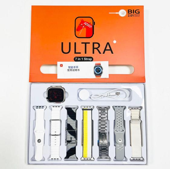 Smartwatch Relógio Inteligente Ultra 7 em 1, Bracelete, Ultra 9, 49mm, Call Bluetooth, Ios e Android Menor preço em Smartwatch Relógio Inteligente Ultra 7 em 1, Bracelete, Ultra 9, 49mm, Call Bluetooth, Ios e Android