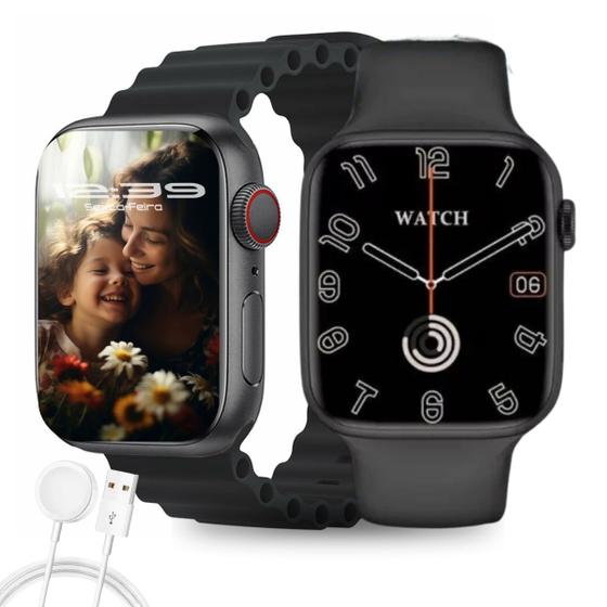 Imagem de Smartwatch Relógio Inteligente W29s Feminino Chat GPT Original C/Pulseira Extra