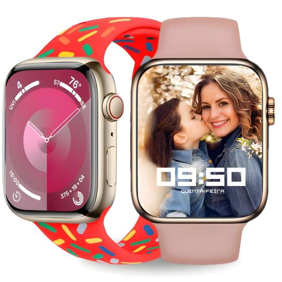 Imagem de Smartwatch Relógio Inteligente W29s Feminino Chat GPT Original C/Pulseira Extra